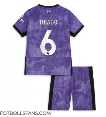 Liverpool Thiago Alcantara #6 Replika Tredje Tröja Barn 2023-24 Kortärmad (+ Korta byxor)